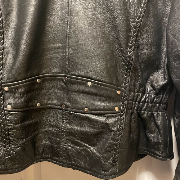 Woman’s biker leather jacket XXL - Picture 4 of 4